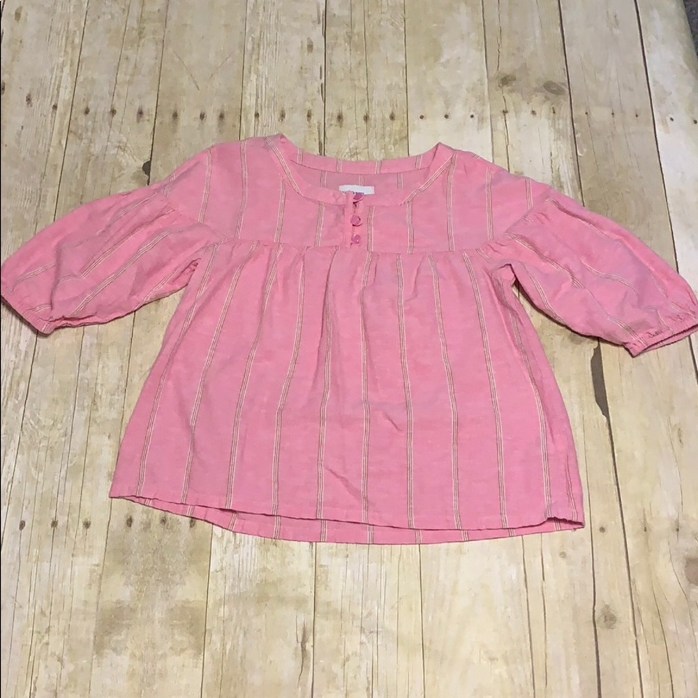 Pink stripe blouse